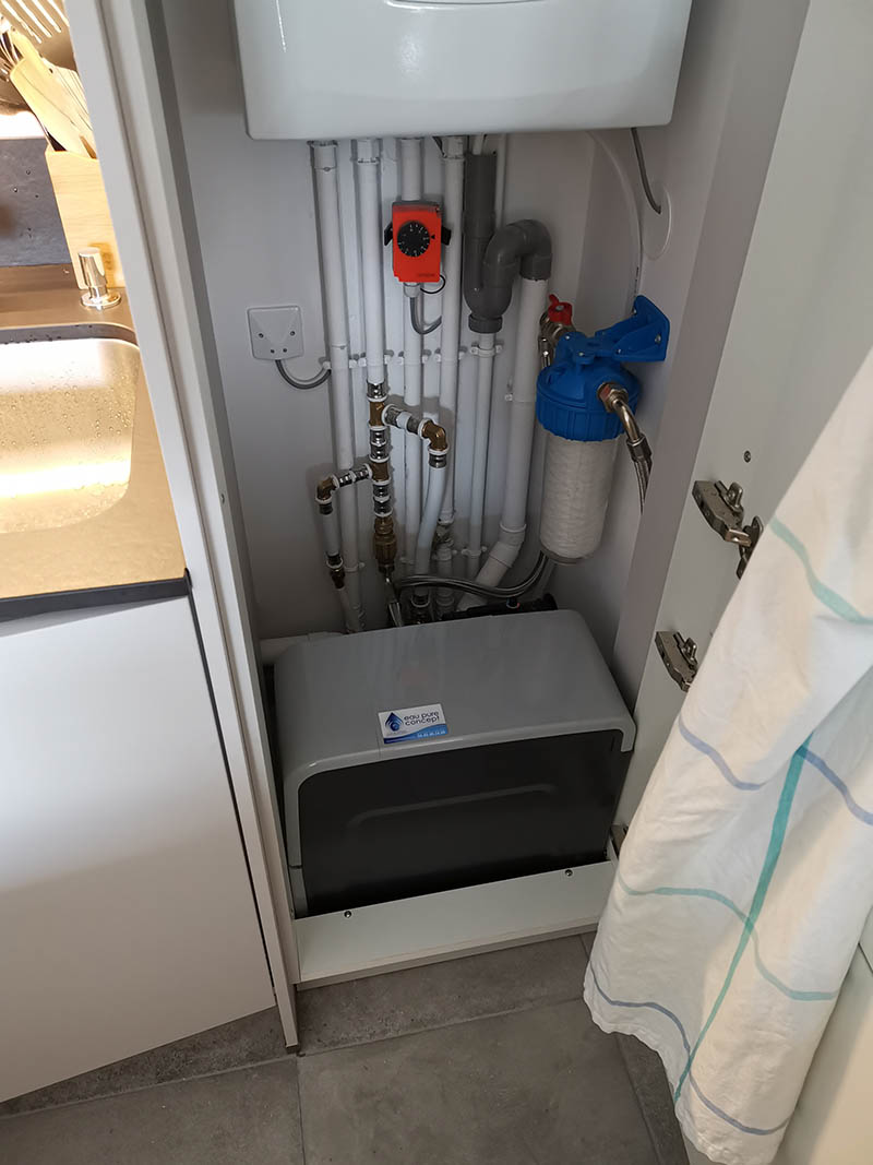 Installation adoucisseur d'eau Kinetico Premier Compact à Gaillard 74240