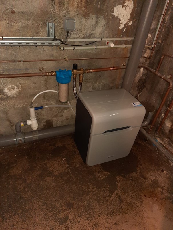 Installation adoucisseur d'eau d’un Kinetico PREMIER PLUS à Gaillard 74140